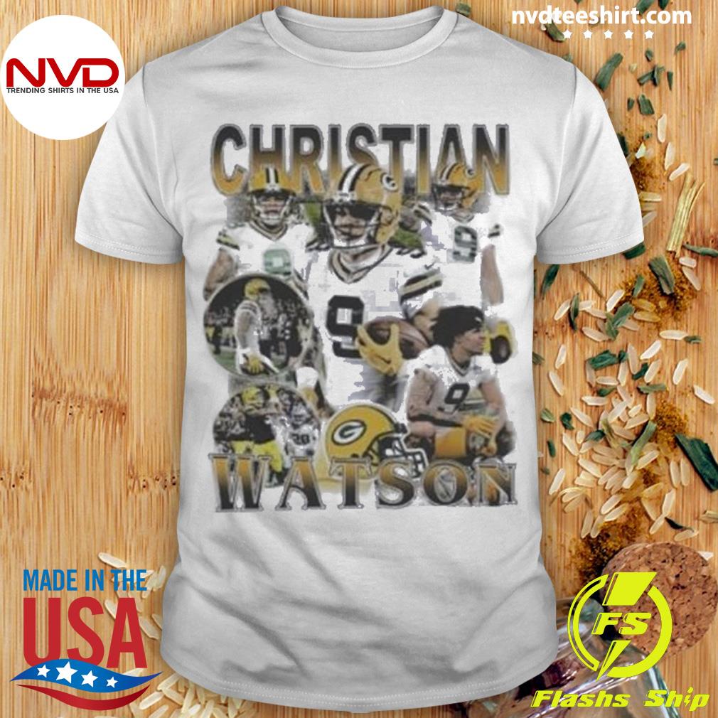 Official Christian Watson Green Bay Packers T-Shirts, Packers Christian  Watson Tees, Shirts, Tank Tops