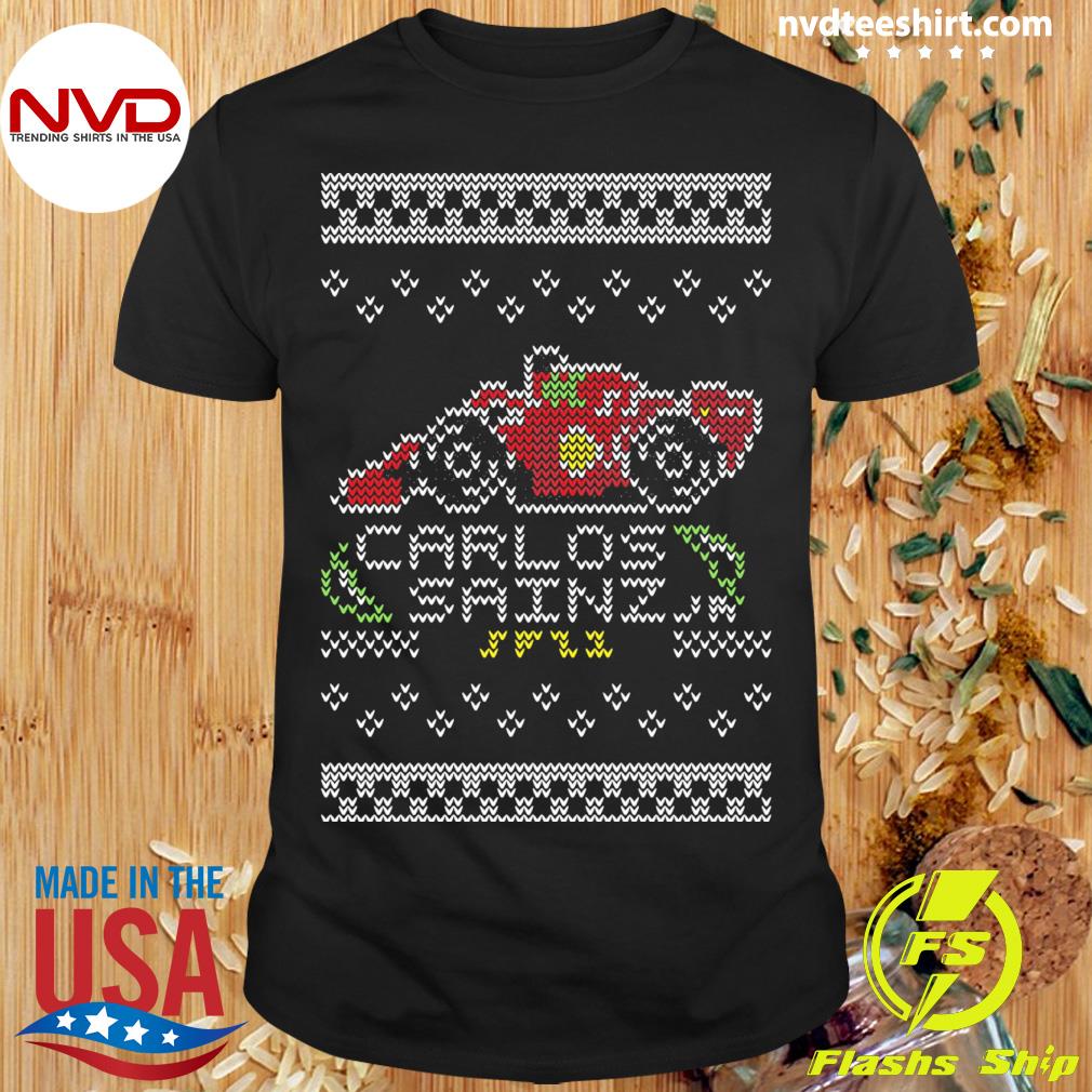 Christmas Pixel Carlos 55 Sainz Shirt