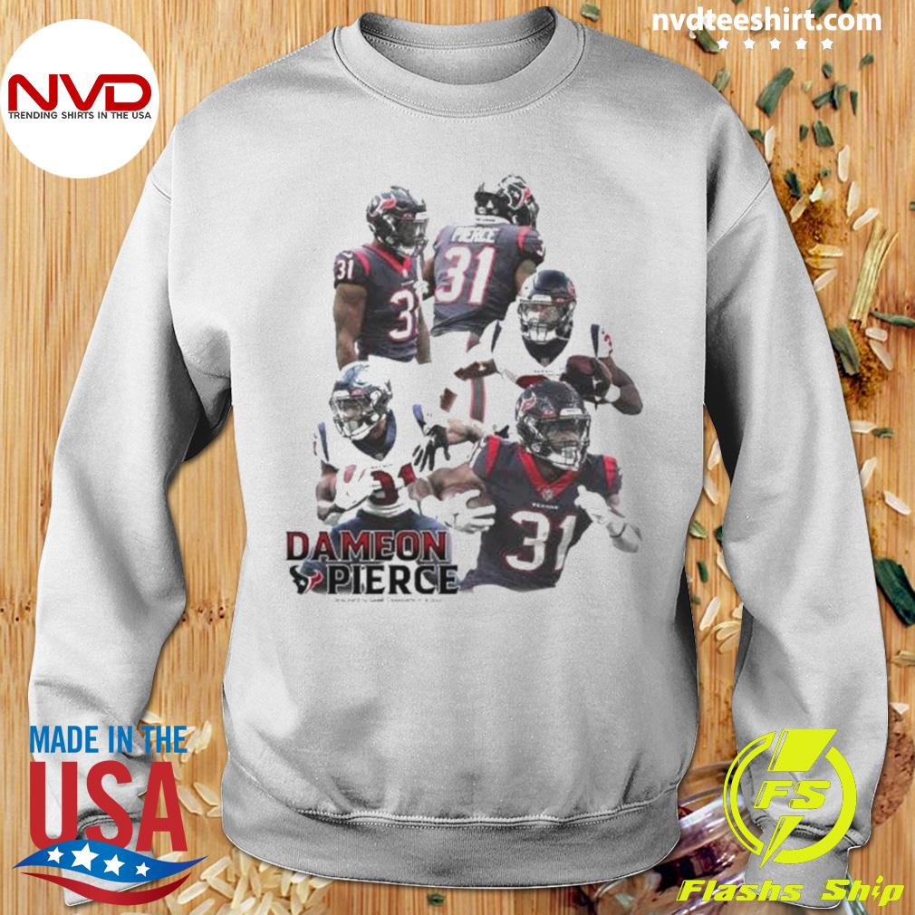 Dameon Pierce 31 Houston Texans football player poster shirt, hoodie,  sweater, long sleeve and tank top