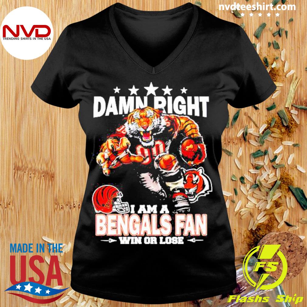 Blood Inside me damn right I am a Cincinnati Bengals fan now and forever  shirt - Limotees