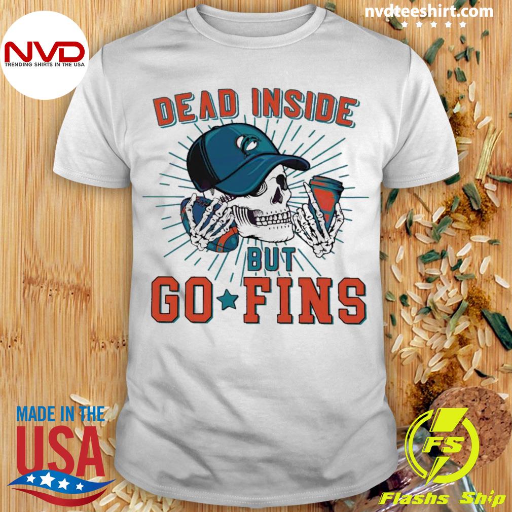 Dead Inside But Go Fins Miami Dolphins SVG Cutting File