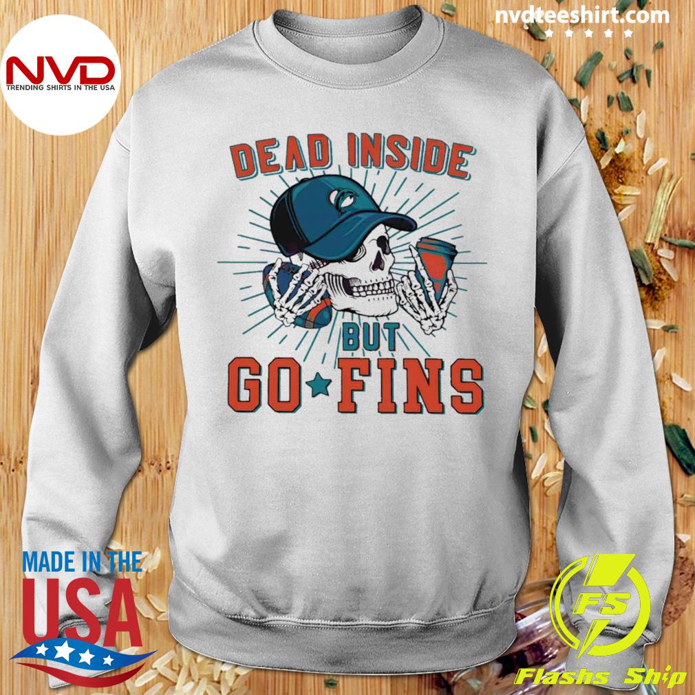 Dead Inside But Go Fins Miami Dolphins SVG Cutting File