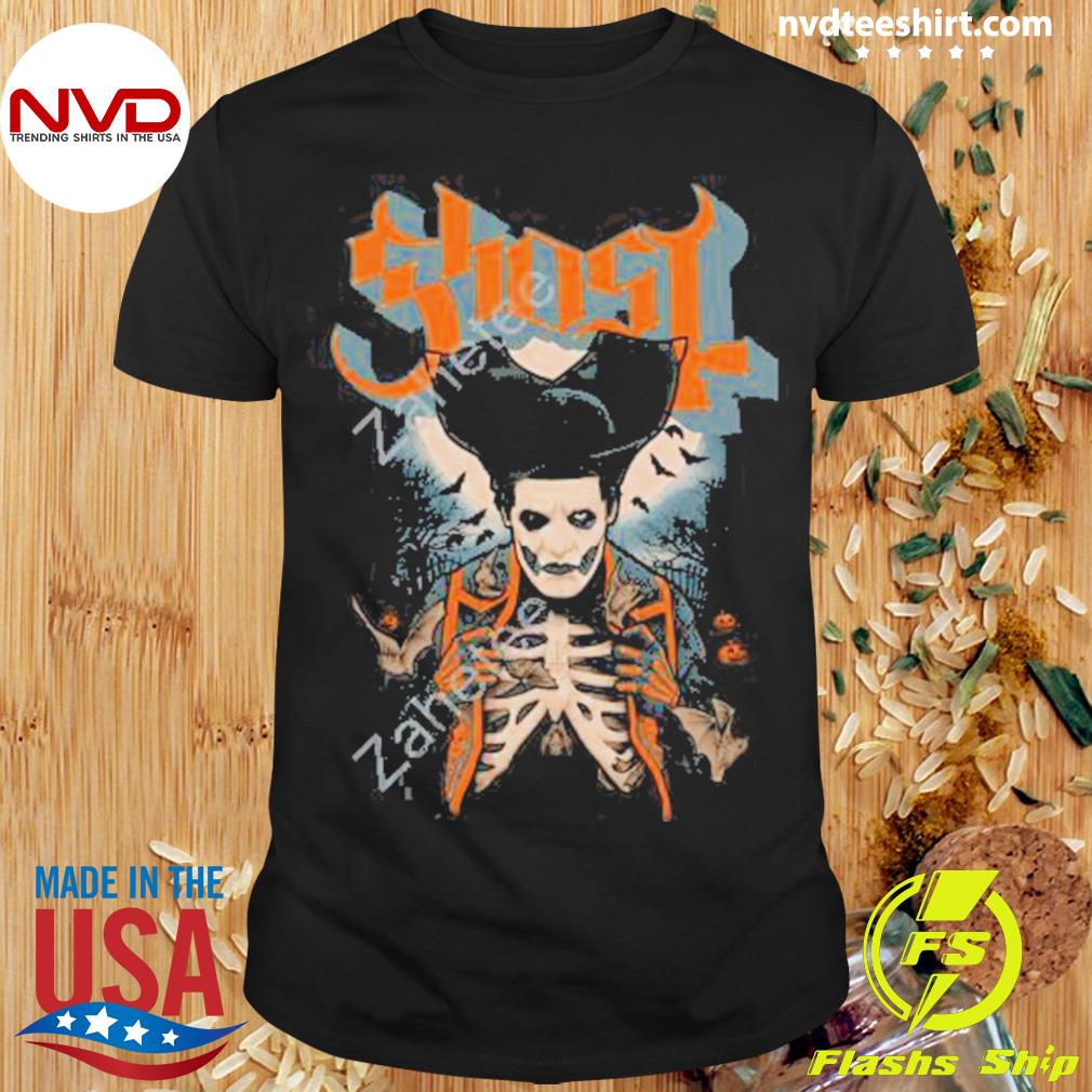 Ghost The Nameless Ghouls Ribs & Bats Shirt
