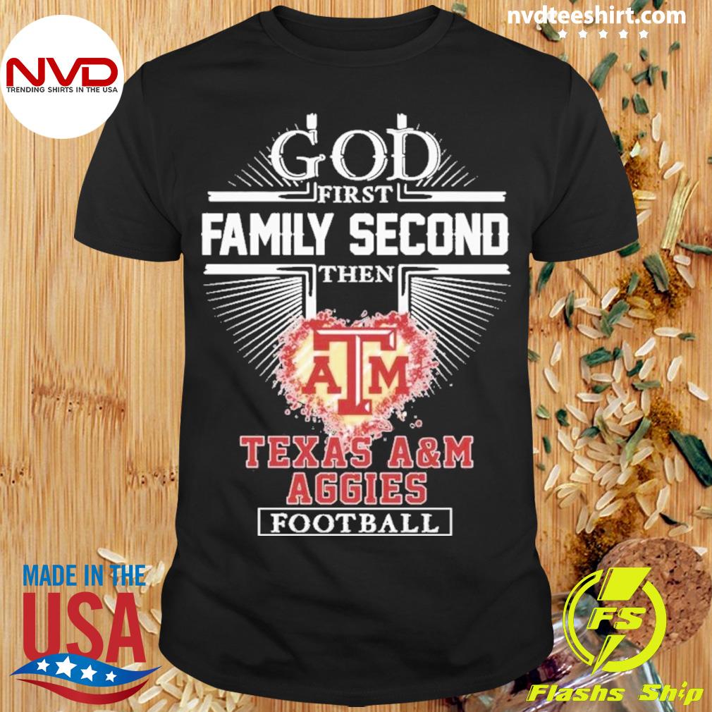 Chicago Bears Shirt God First Family Second - High-Quality Printed Brand