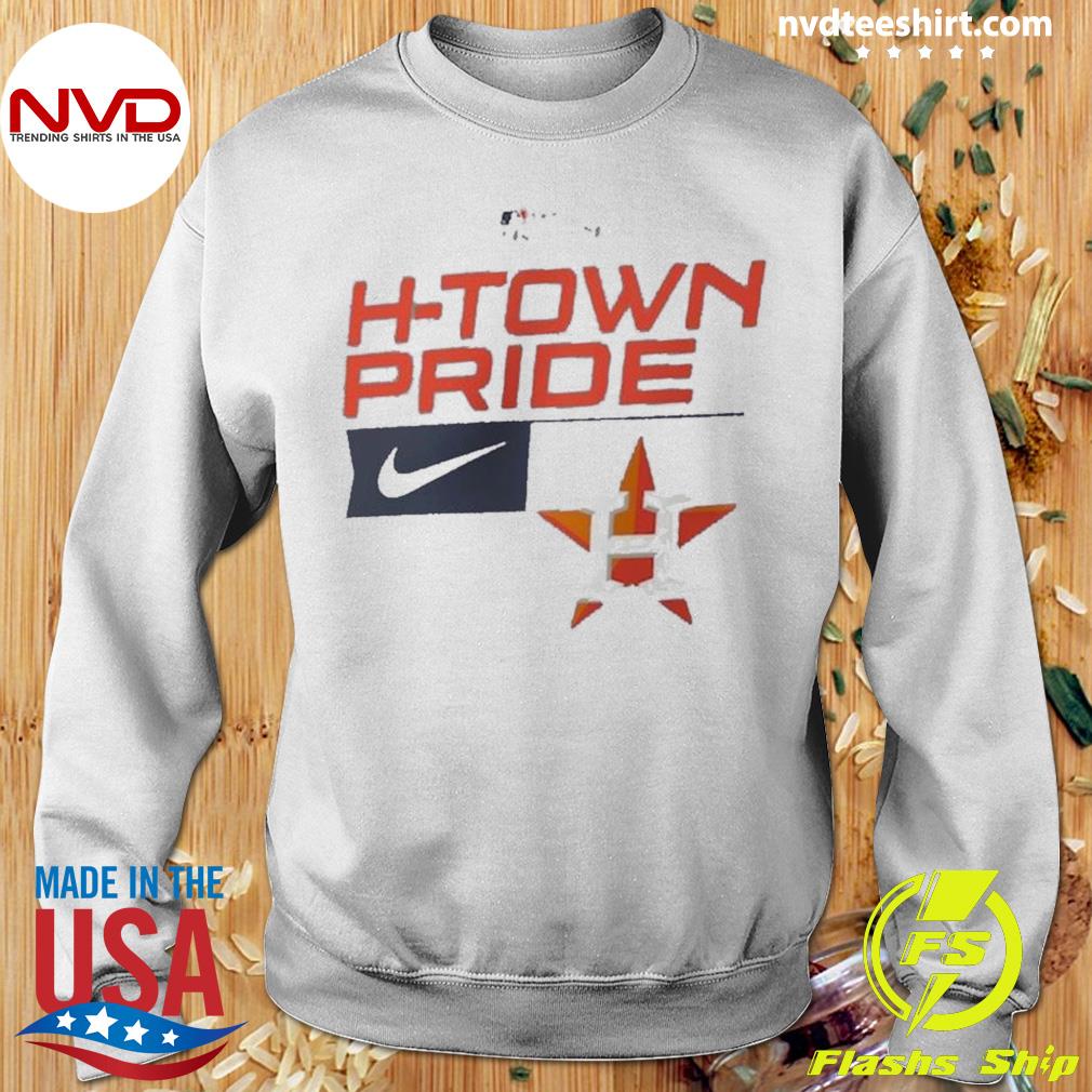 Original Houston Astros H-town Pride Nike 2023 Postseason Legend