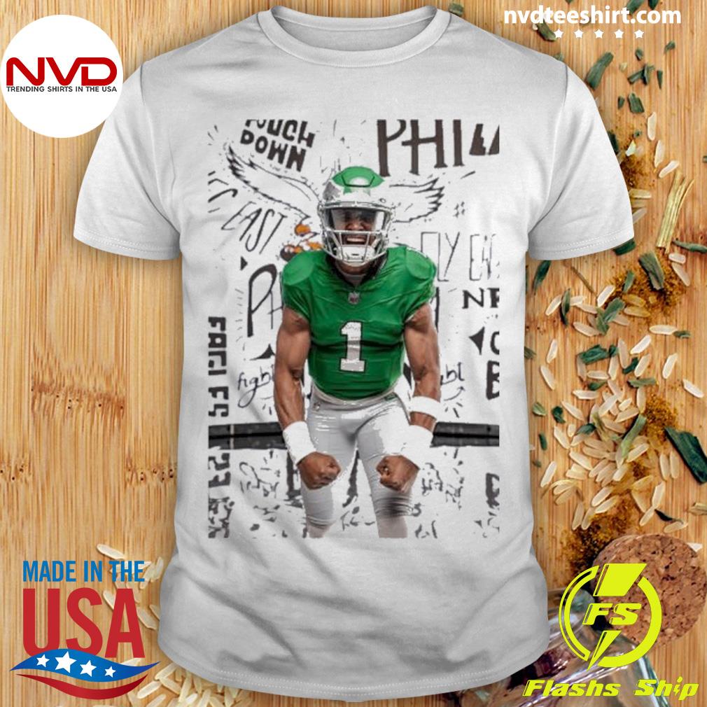 Jalen Hurts Turn It Up Fly Eagles Fly Shirt
