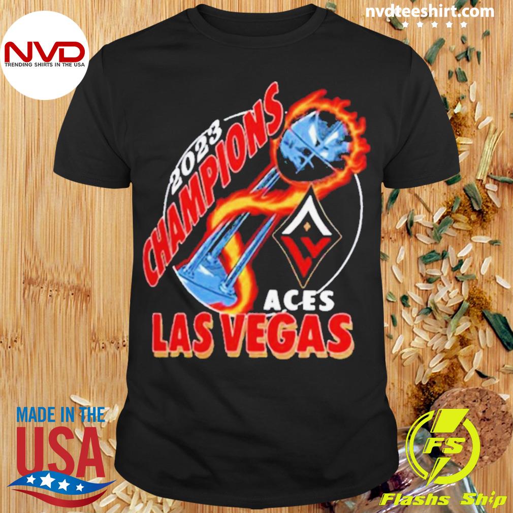 Las Vegas Aces Homage Unisex 2023 Wnba Finals Champion Trophy Hoodie And Shirt