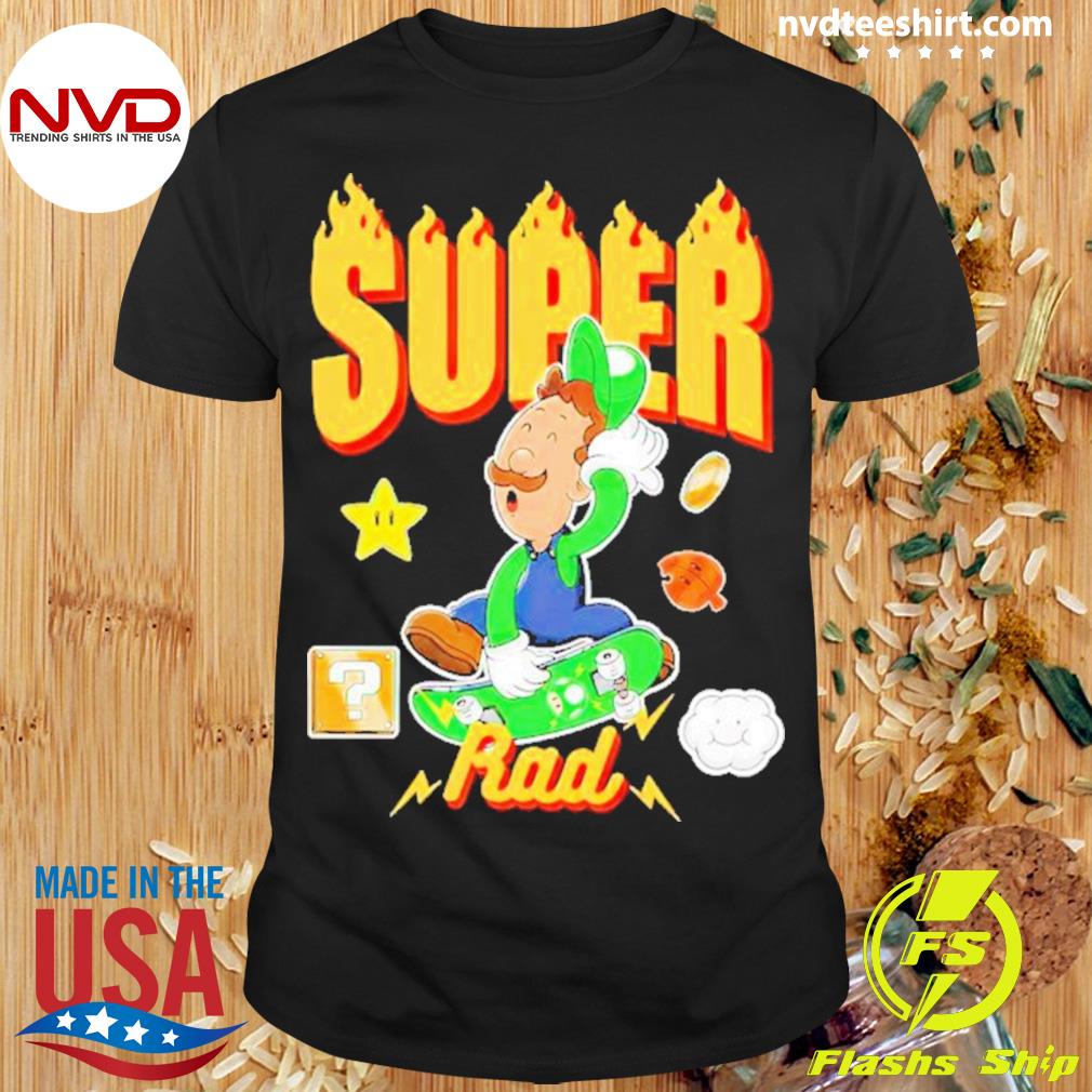 Luigi Super Mario Super Rad Shirt