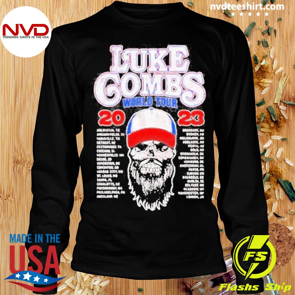 luke combs world tour shirt 2023