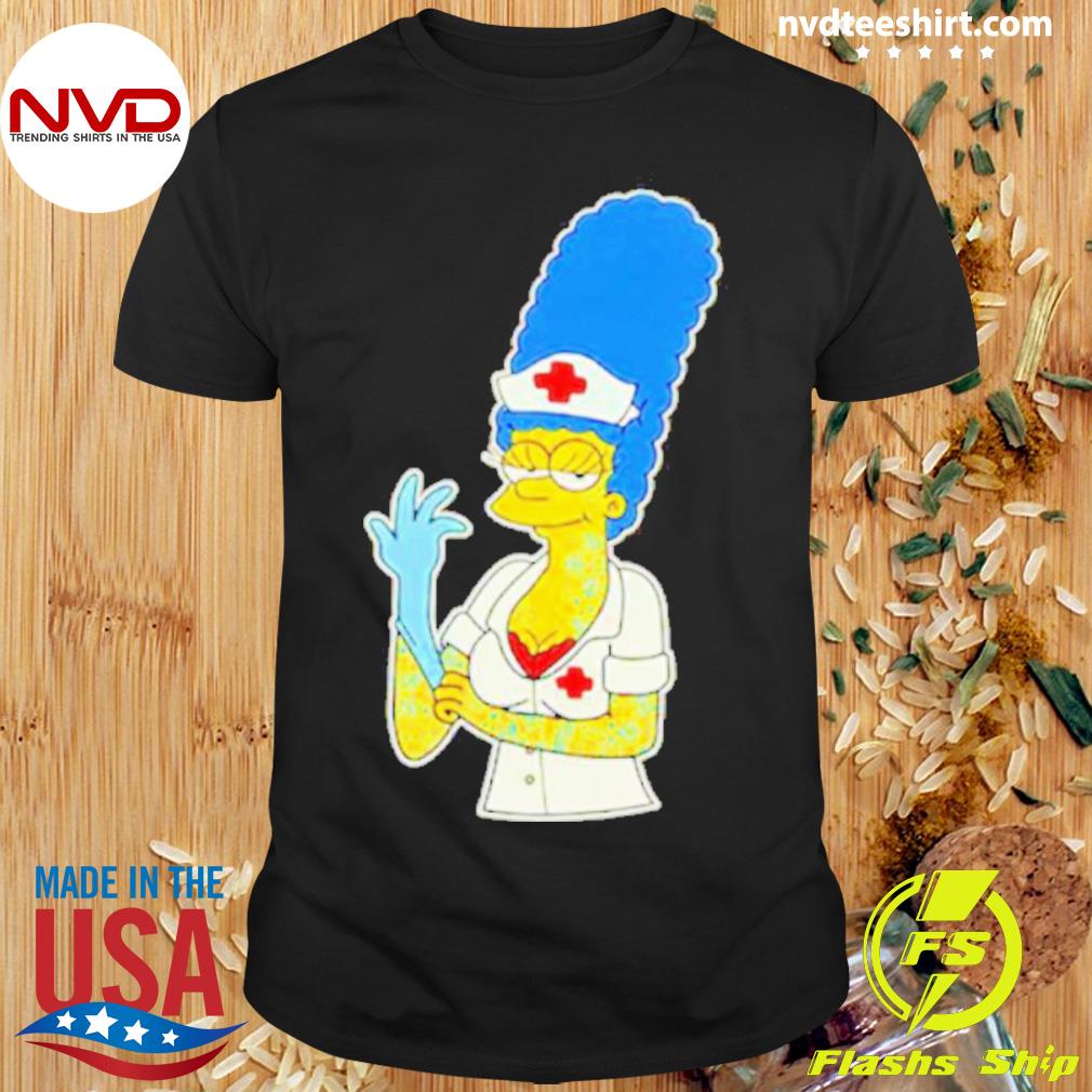 Mark Hoppus Marge Simpsons Nurse Shirt