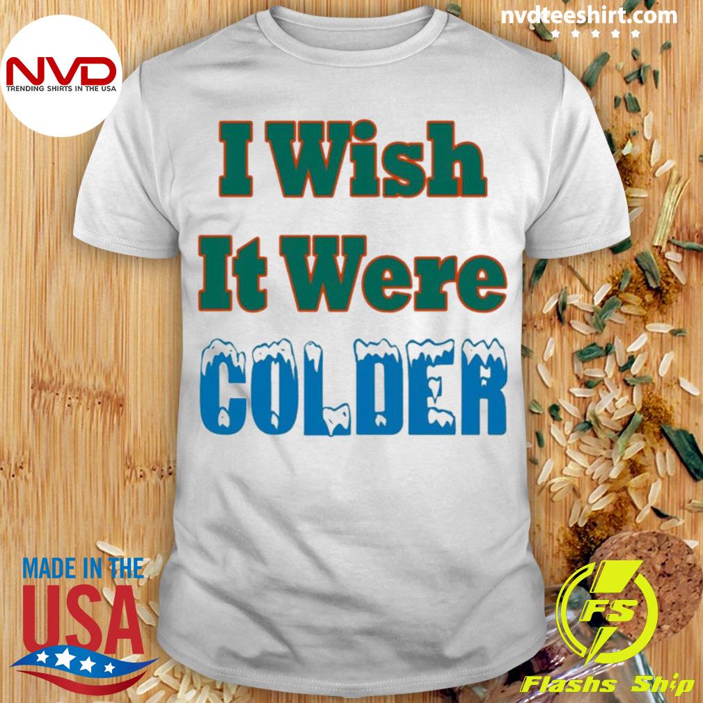 : I Wish It were Colder Miami Mike Mcdaniel T Shirt S White :  Clothing, Shoes & Jewelry