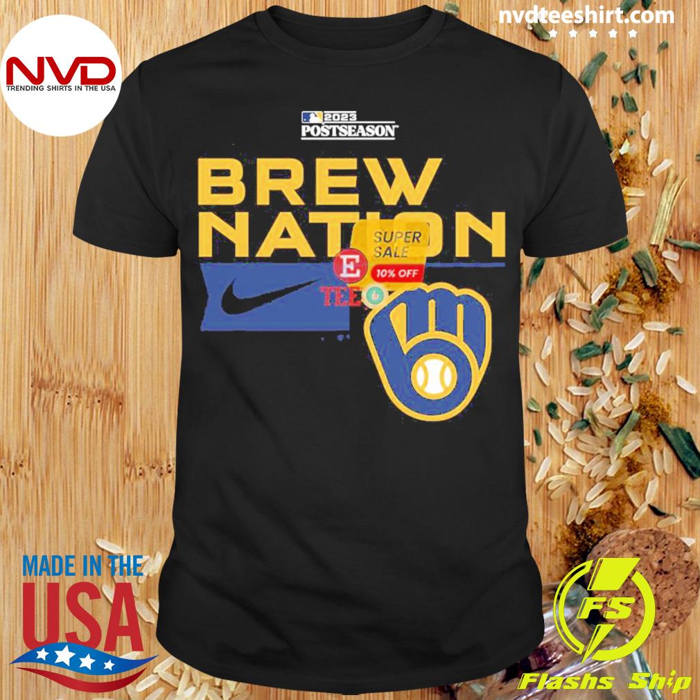 Official Milwaukee brewers brew nation 2023 postseason T-shirt, hoodie,  tank top, sweater and long sleeve t-shirt