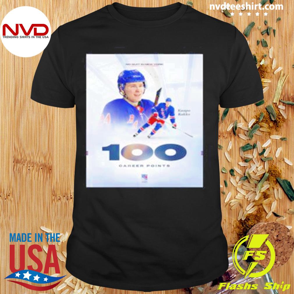 New York Rangers Kaapo Kakko 100 Career Points Shirt