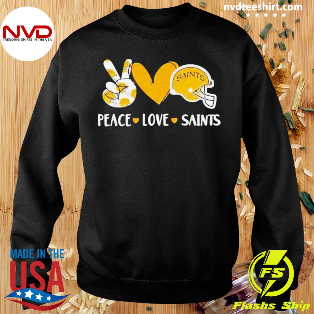 Peace love New Orleans Saints shirt - Wow Tshirt Store Online