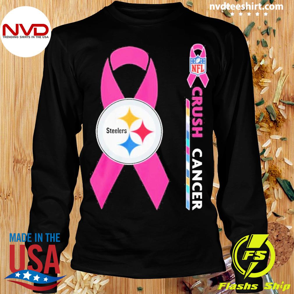 NFL Crush Cancer Pittsburgh Steelers Shirt, hoodie, sweater, long