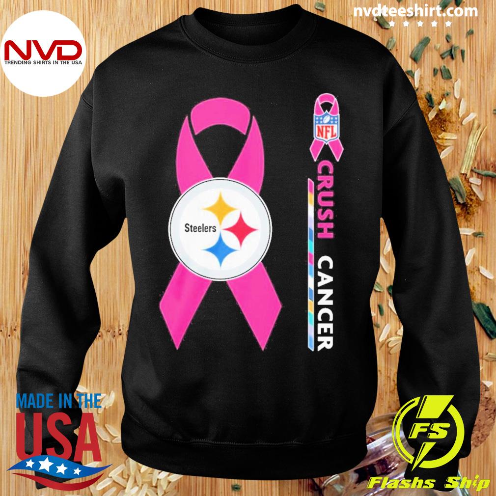 Official Pittsburgh Steelers NFL crush cancer T-shirt, hoodie, tank top,  sweater and long sleeve t-shirt