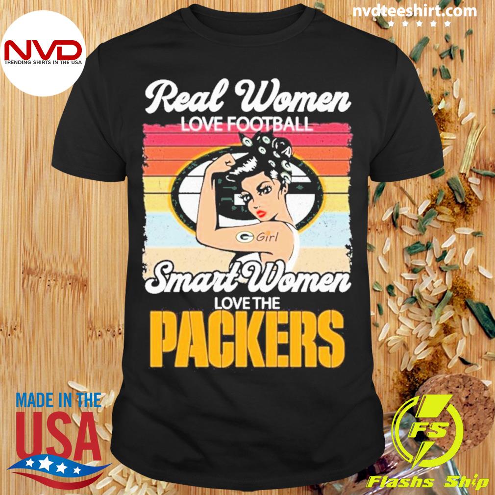 Real Women Smart Women Love The Packers Shirt, Green Bay Packers Sweater  Unisex Hoodie - Reallgraphics