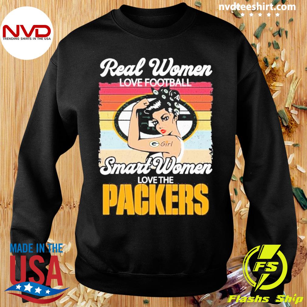 Real women love football smart women love the Green Bay Packers team  signatures shirt - Dalatshirt