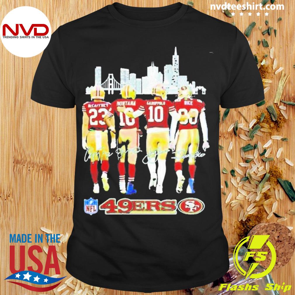 San Francisco 49ers City 2023 NFL Mccaffrey Montana signatures shirt,  hoodie, sweater, long sleeve and tank top