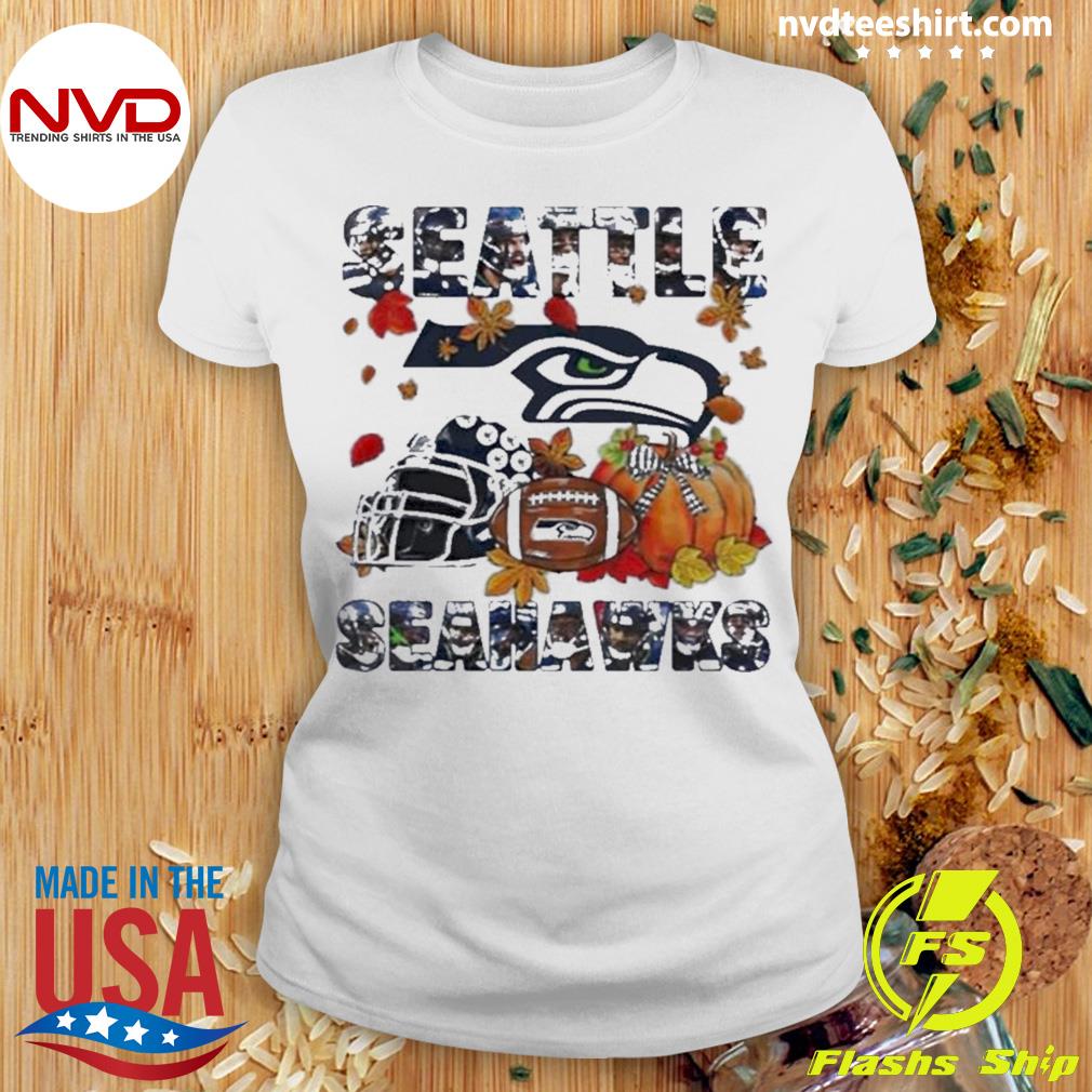 Seattle Seahawks Fall Helmet Pumpkin Shirt - Peanutstee