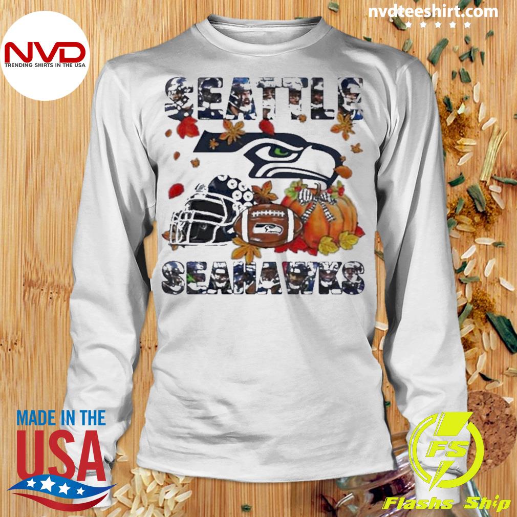 Seattle Seahawks Fall Helmet Pumpkin Shirt - Peanutstee