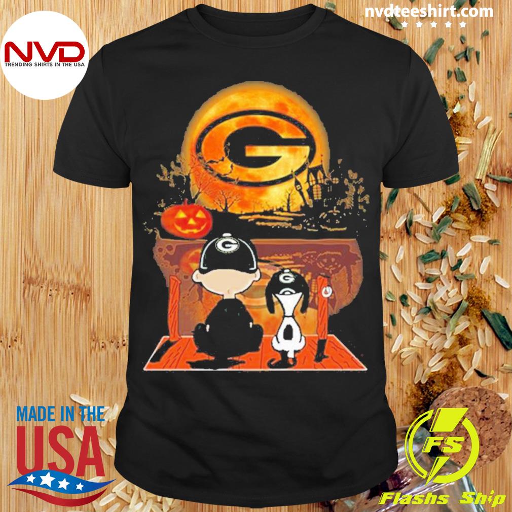 Snoopy Charlie Brown Sit Under Moon Cleveland Guardians Halloween Shirt -  Shibtee Clothing