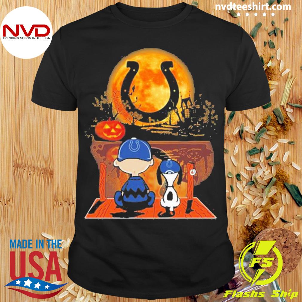 Snoopy And Charlie Brown Trick Or Treat Halloween Indianapolis Colts Shirt,  hoodie, sweater, long sleeve and tank top