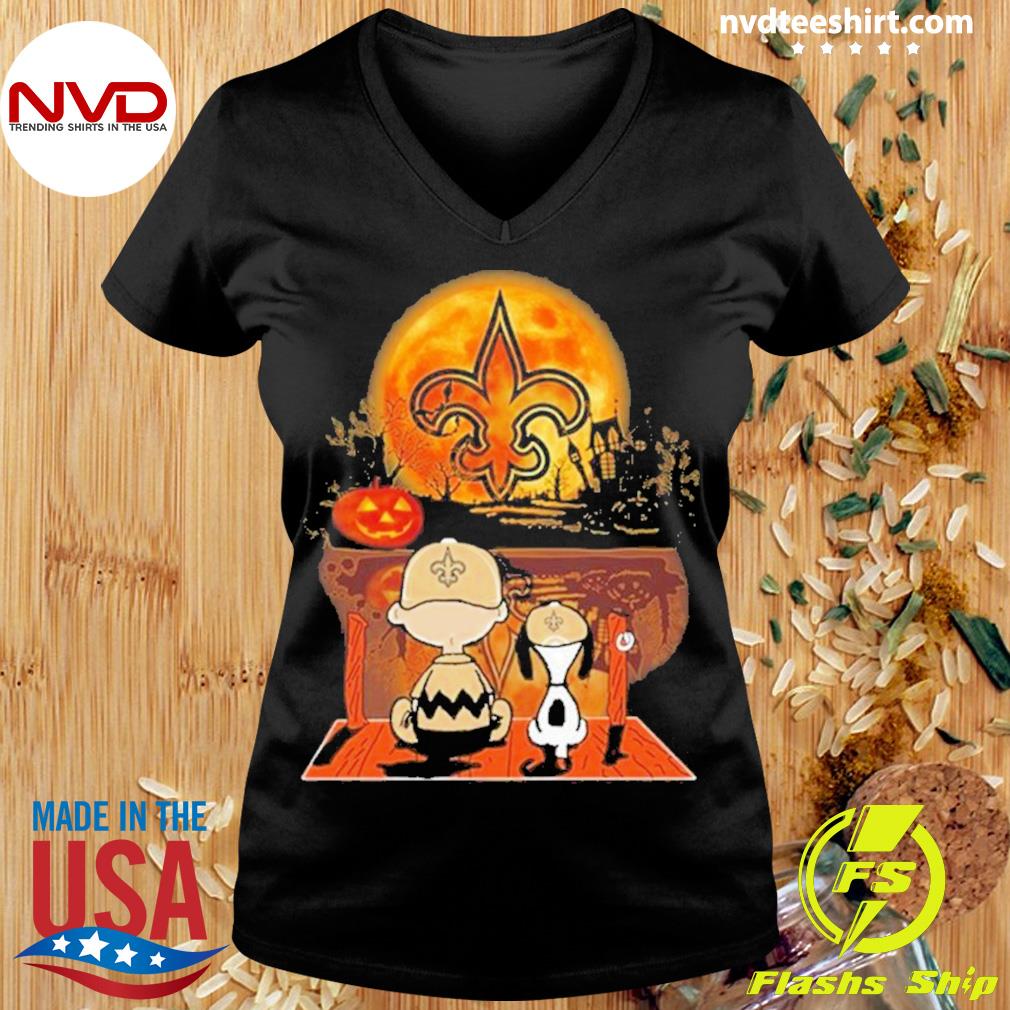 Snoopy And Woodstock New Orleans Saints Halloween Shirt - Peanutstee