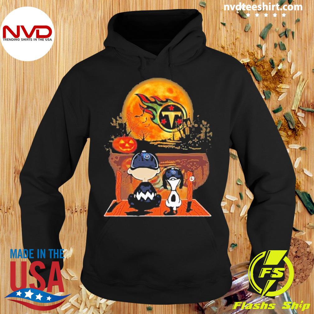 Snoopy and Charlie Brown Pumpkin Tennessee Titans Halloween Moon 2022  shirt, hoodie, sweater, long sleeve and tank top