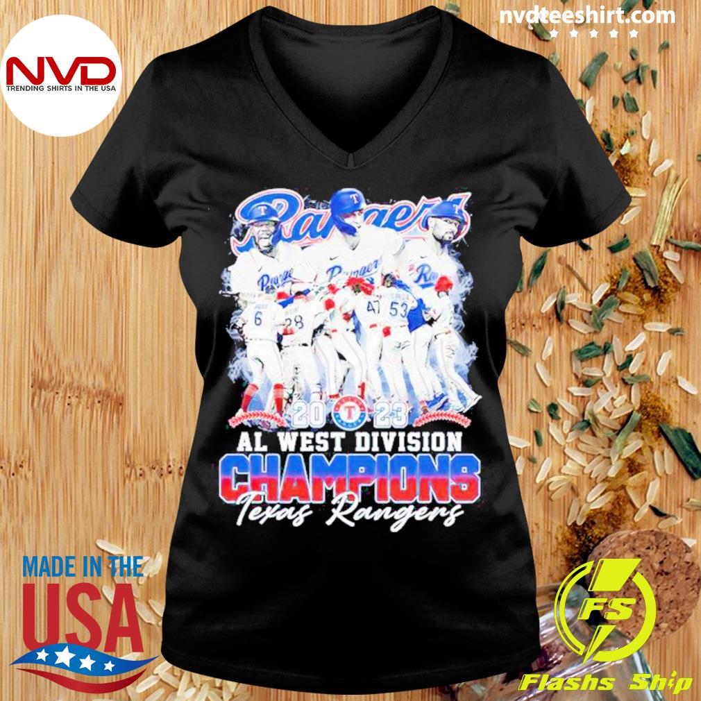 Official texas Rangers Al West Division Champions 2023 Players T-Shirt,  hoodie, tank top, sweater and long sleeve t-shirt