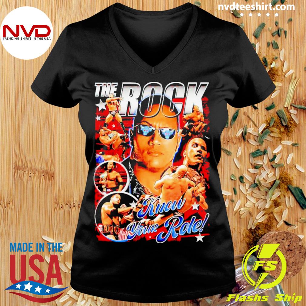 the rock wrestling shirt