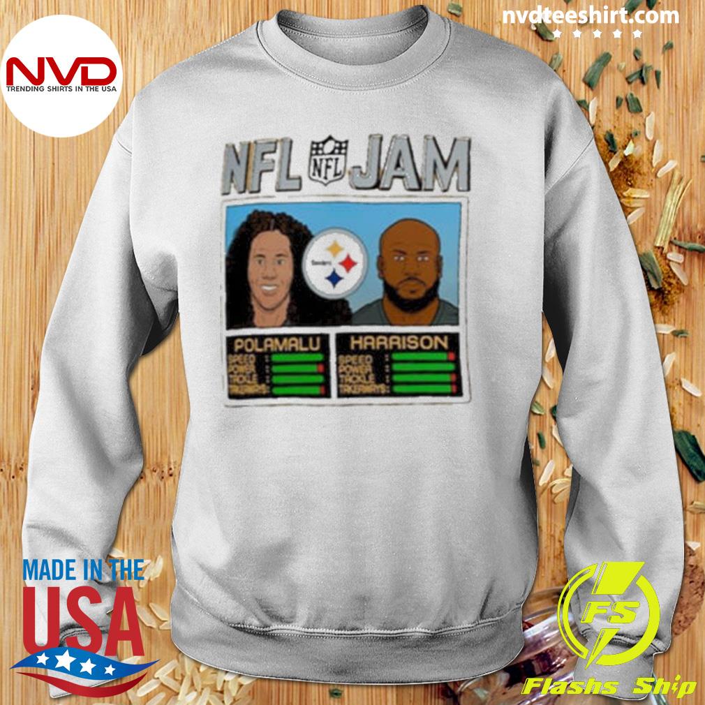 Official Homage Troy Polamalu & James Harrison Gold shirt - Limotees