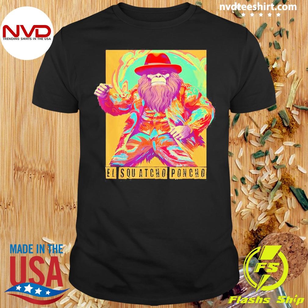 A Monkey El Squat Cho Poncho Shirt