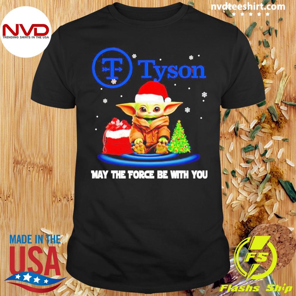 Baby Yoda Tyson May The Force Be With You Christmas Shirt
