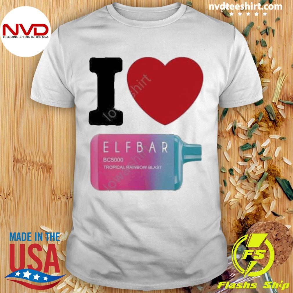 Banishedusa I Love Elfbar Shirt