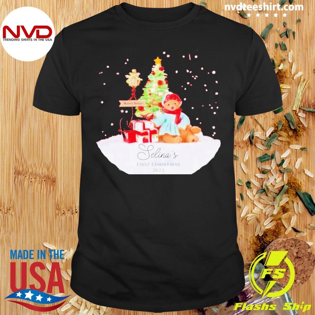Bear With Christmas Tree Shirt