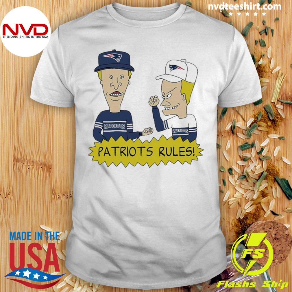 Beavis And Butt-head New England Patriots Rules Nfl Shirt