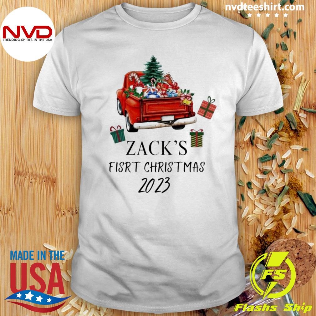 Car Frist Christmas Custom Name Shirt