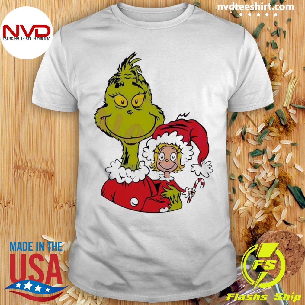 Christmas Cindy Lou And Grinch Shirt