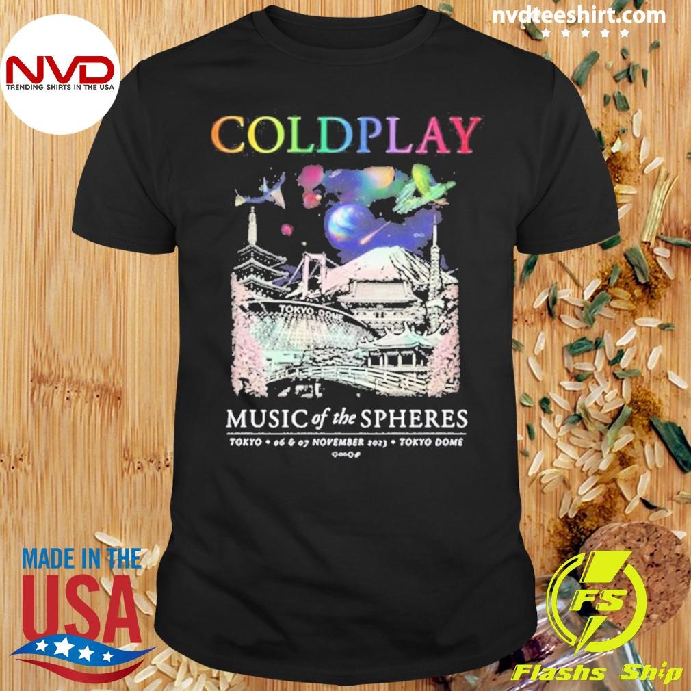 Coldplay Tokyo November Music Of The Spheres Tour Shirt