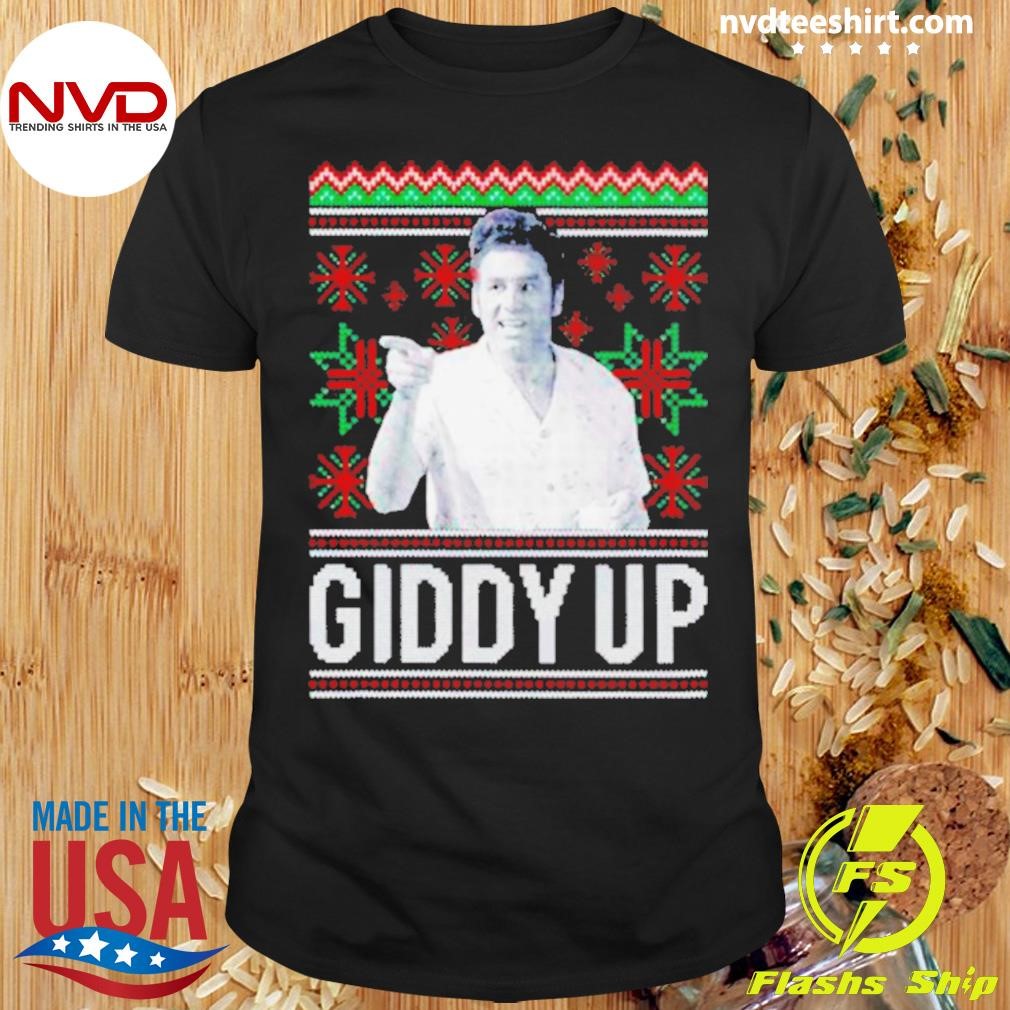 Cosmo Kramer Giddy Up Christmas Shirt