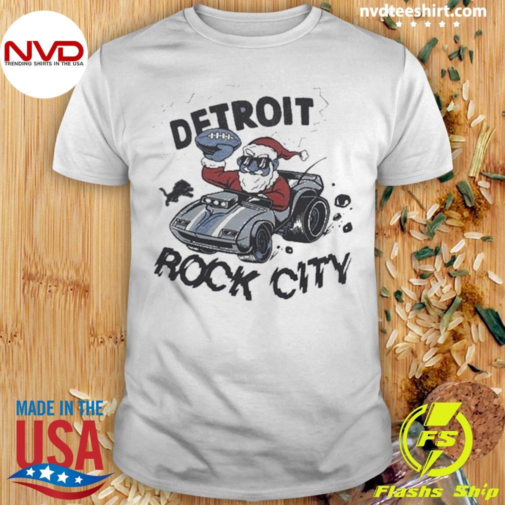 Detroit Lions Rock City Christmas Shirt