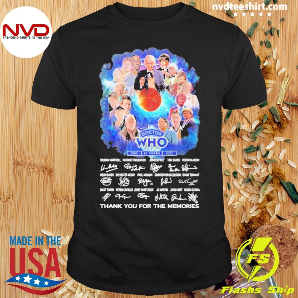 Doctor Who Team Music 60 Year Thank You For The Memories Shirt