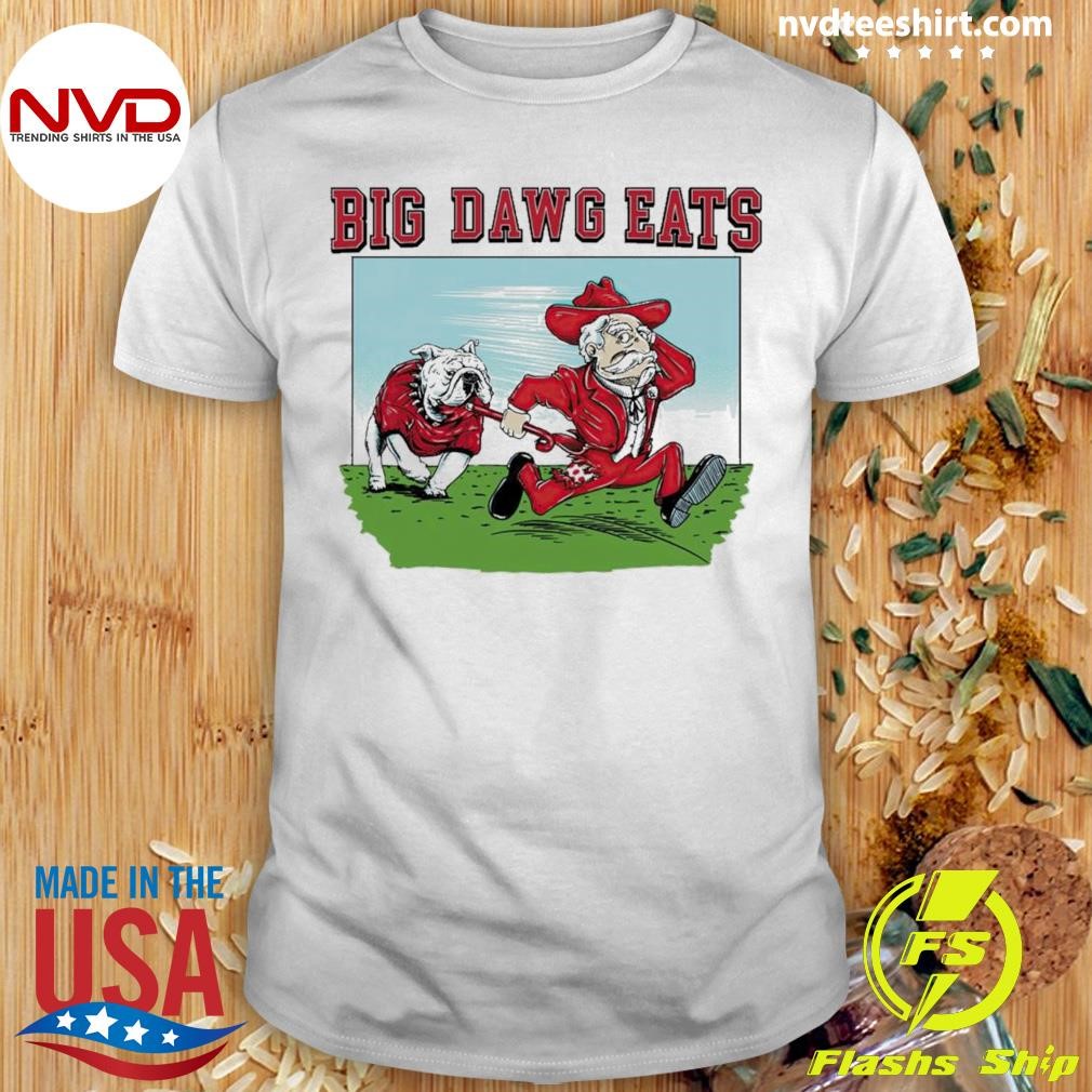 Georgia Bulldogs Vs. Ole Miss Rebels Big Dawg Eats Shirt