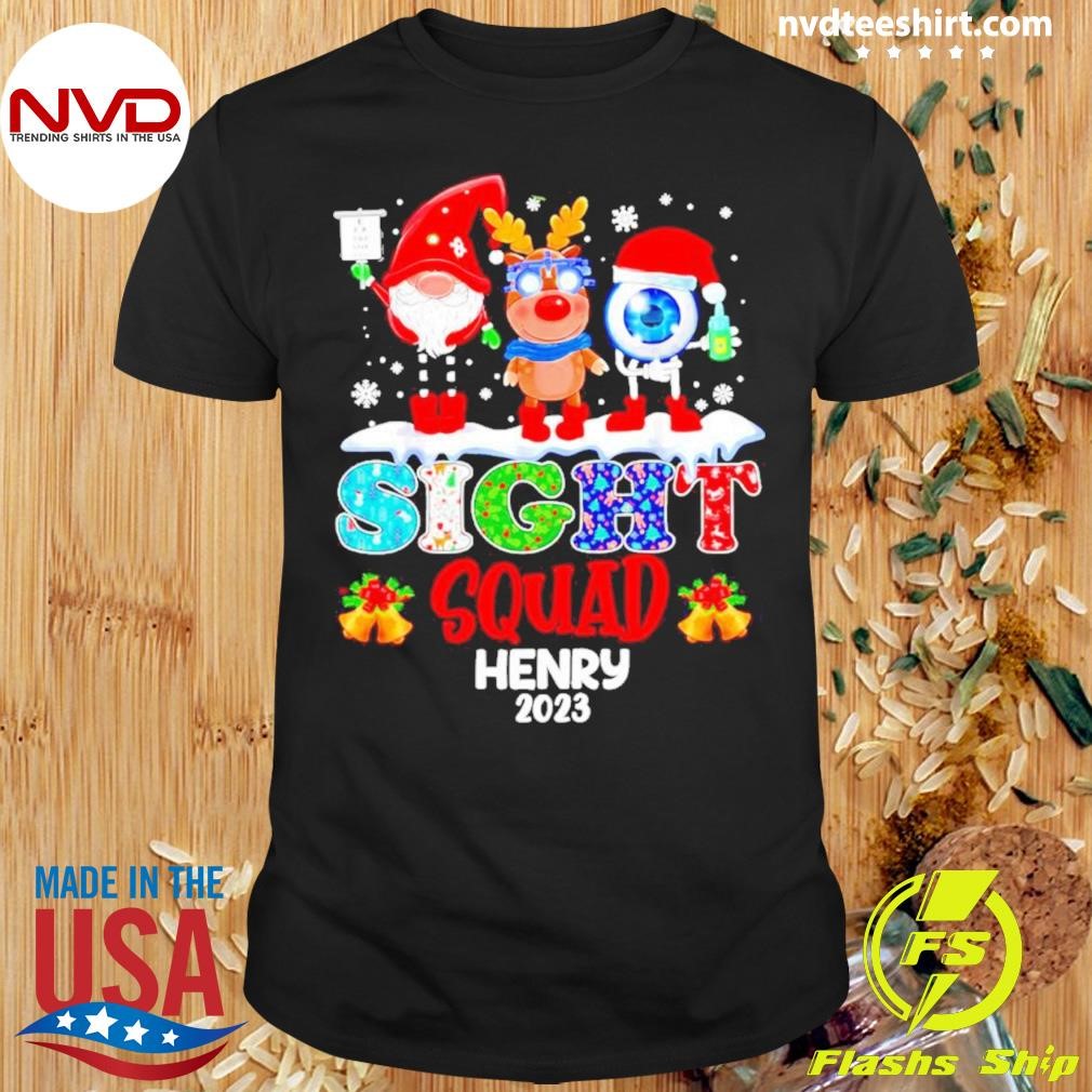 Gnomes sight squad Christmas custom name Shirt