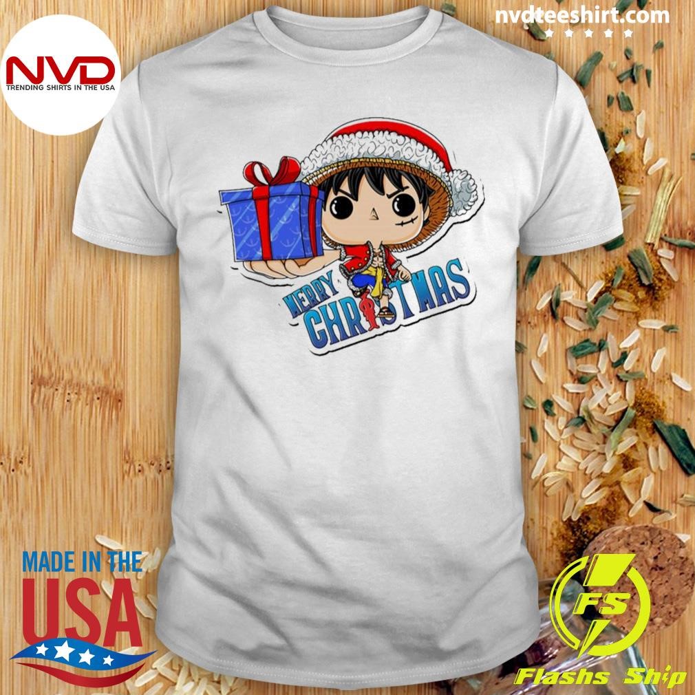 Going Merry Christmas Lego Luffy One Piece Shirt