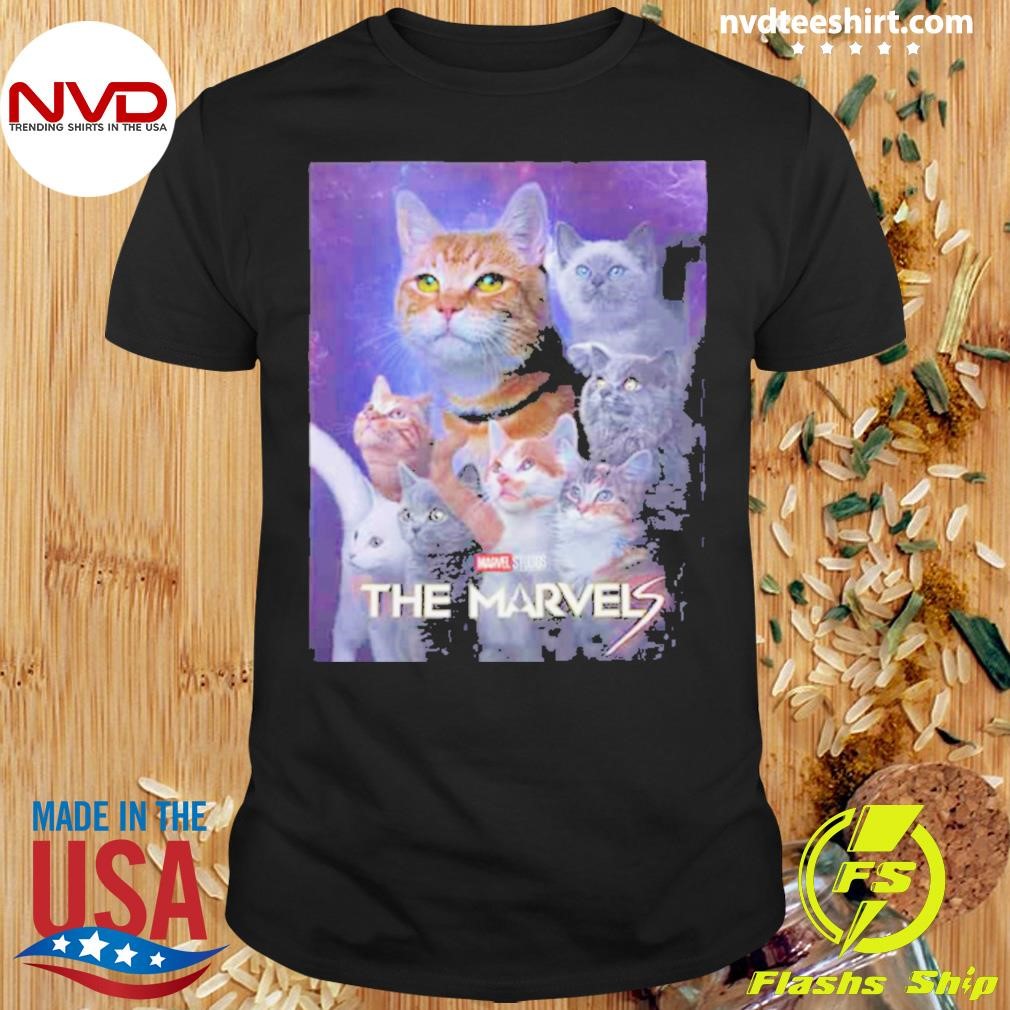 Goose Cat All Family The Marvels New Character Poster Marvel Studios Shirt