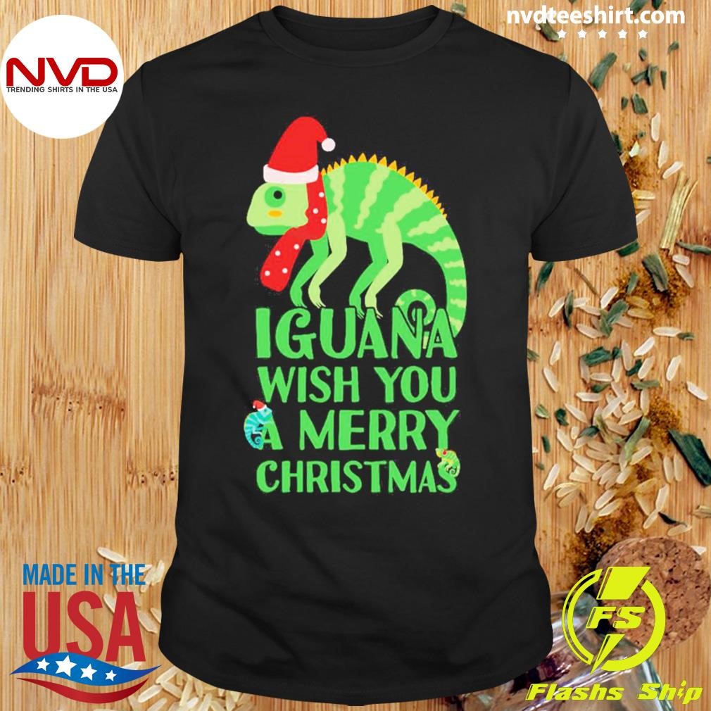 Iguana Wish You A Merry Christmas Shirt