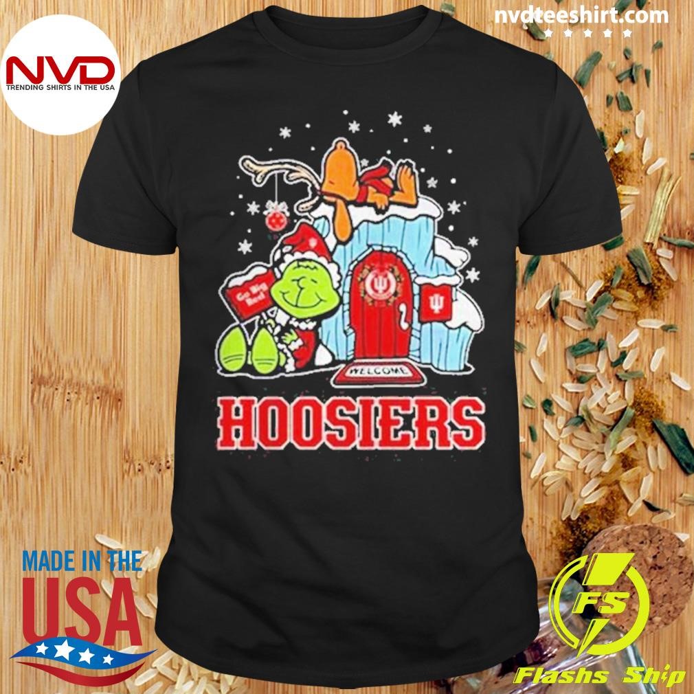 Indiana Hoosiers Grinch Nuts Welcome Christmas Shirt