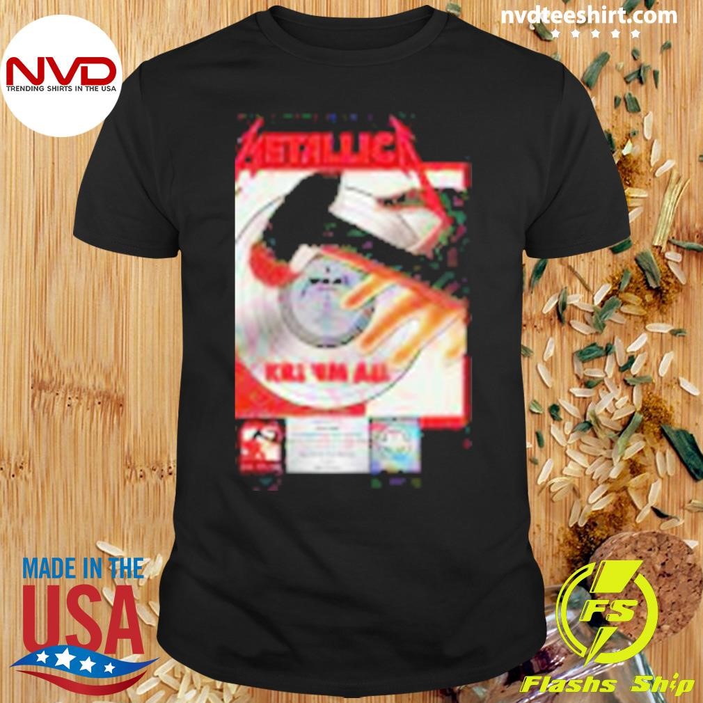 Kill ‘Em All Platinum Award Plaque Metallica The Blackbox Customized Name For Fans Shirt